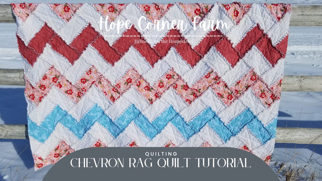 Rag Quilt – Chevron Style