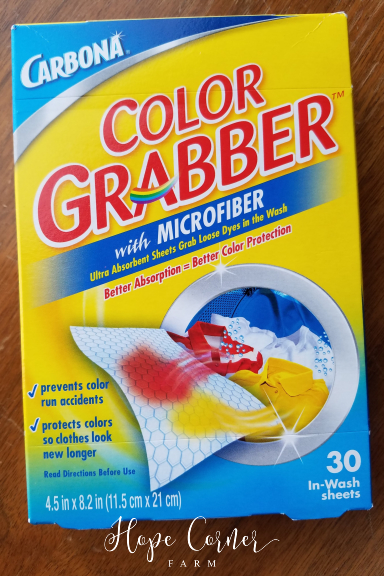 Color Grabber for washing the Rag Quilt Chevron Style Hope Corner Farm