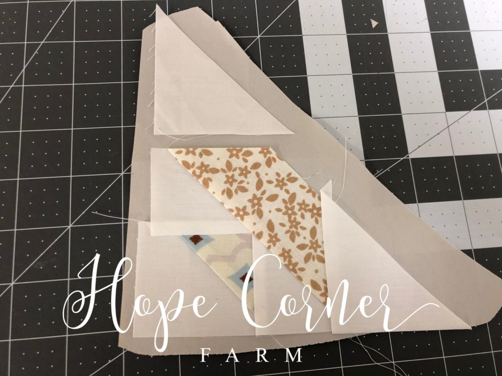 Fabric seven in paper piecing Hope Corner Farm