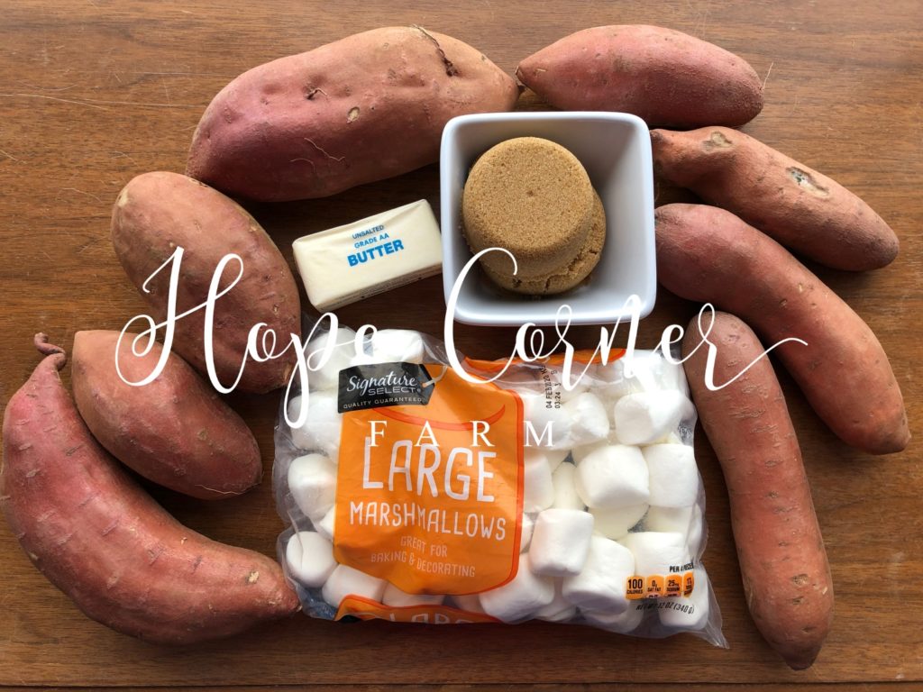 Sweet Potatoes/Yams Recipe ingredients Hope Corner Farm