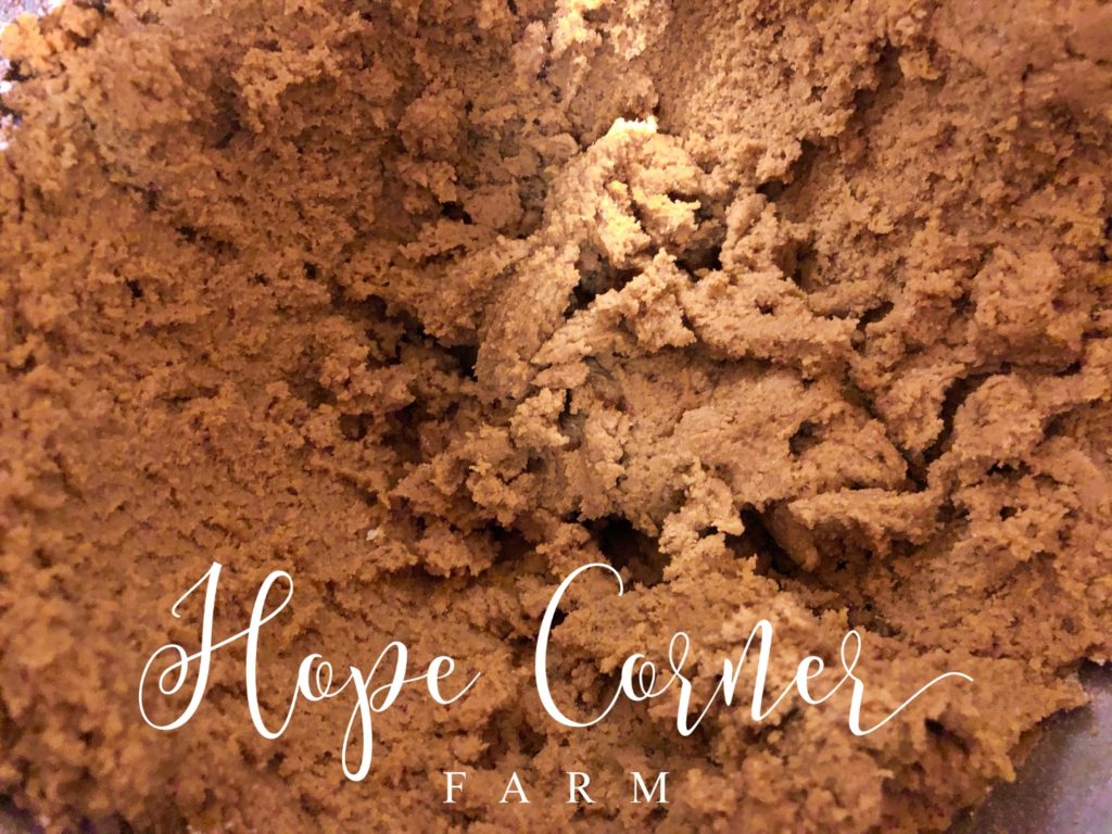 Cookie dough molasses soft gingersnap cookie recipe Hope Corner Farm