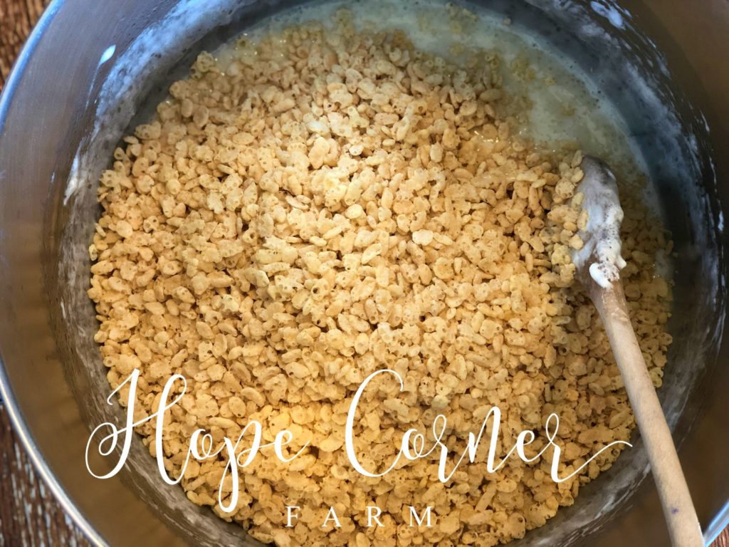 Rice Krispie Treat Recipe Hope Corner Farm