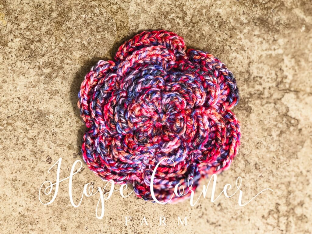 Large Crochet Flower pattern