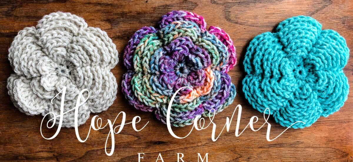 Large Crochet Flower Tutorial