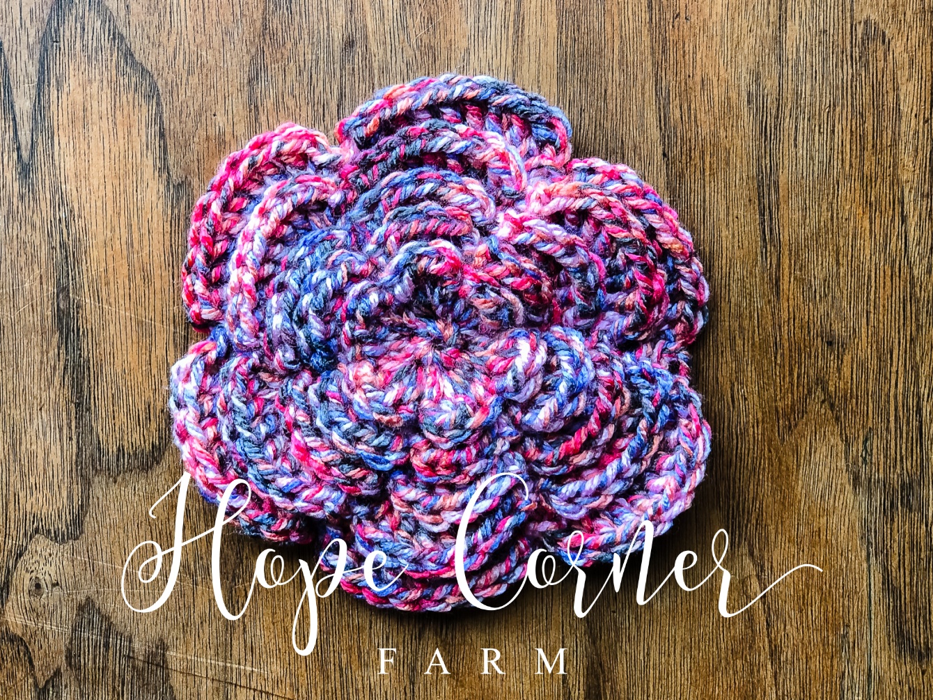 Large Crochet Flower Pattern Hope Corner Farm