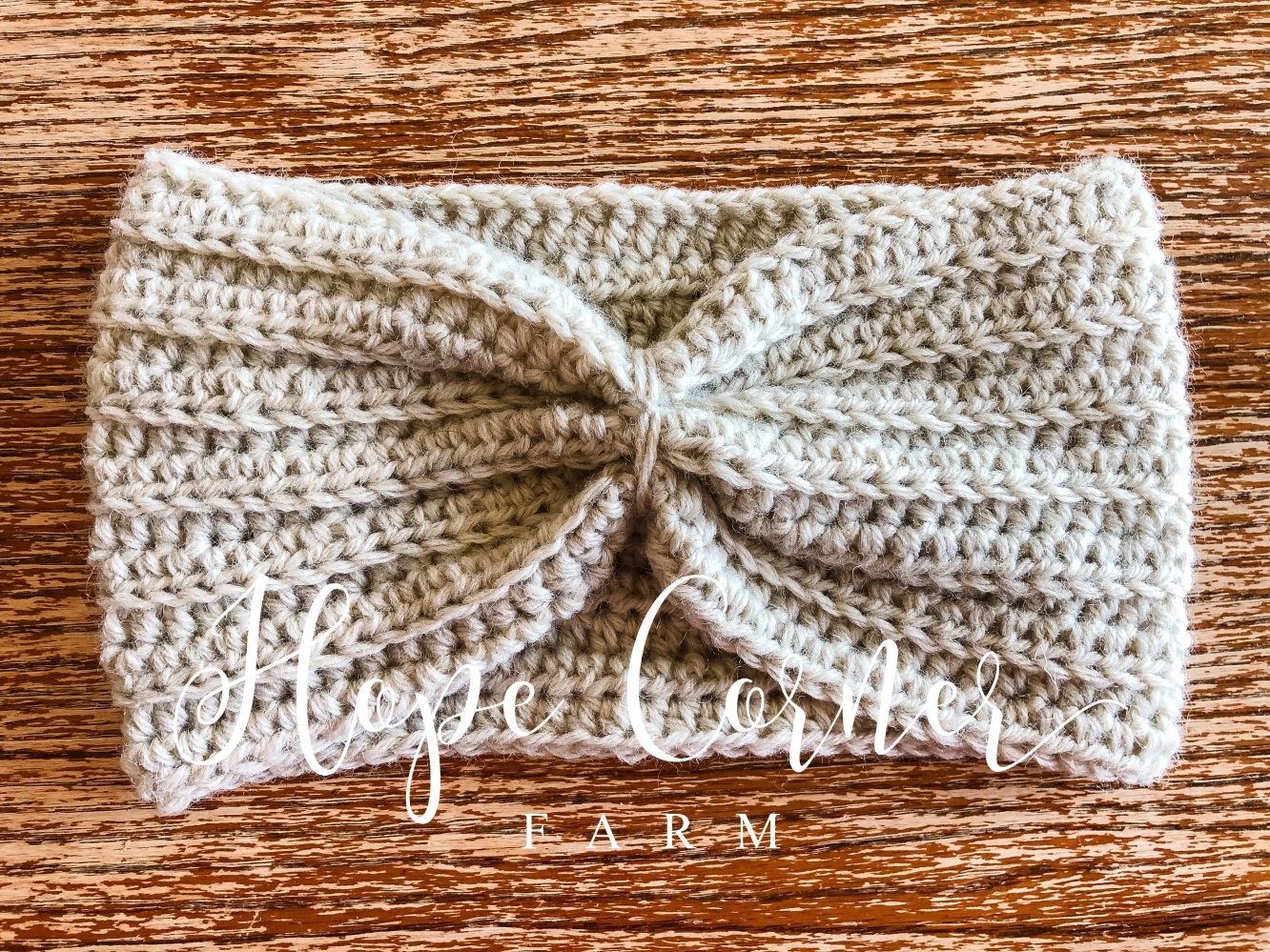 Wide Cinch Headband Crochet Pattern - Hope Corner Farm