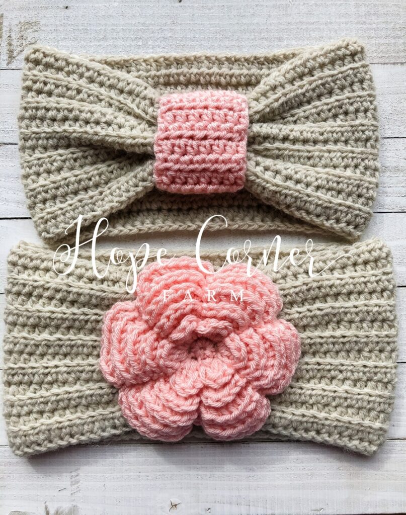 Wide Cinch Headband crochet pattern