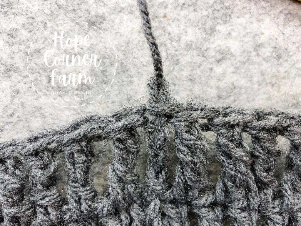 Crochet winter scarf pattern