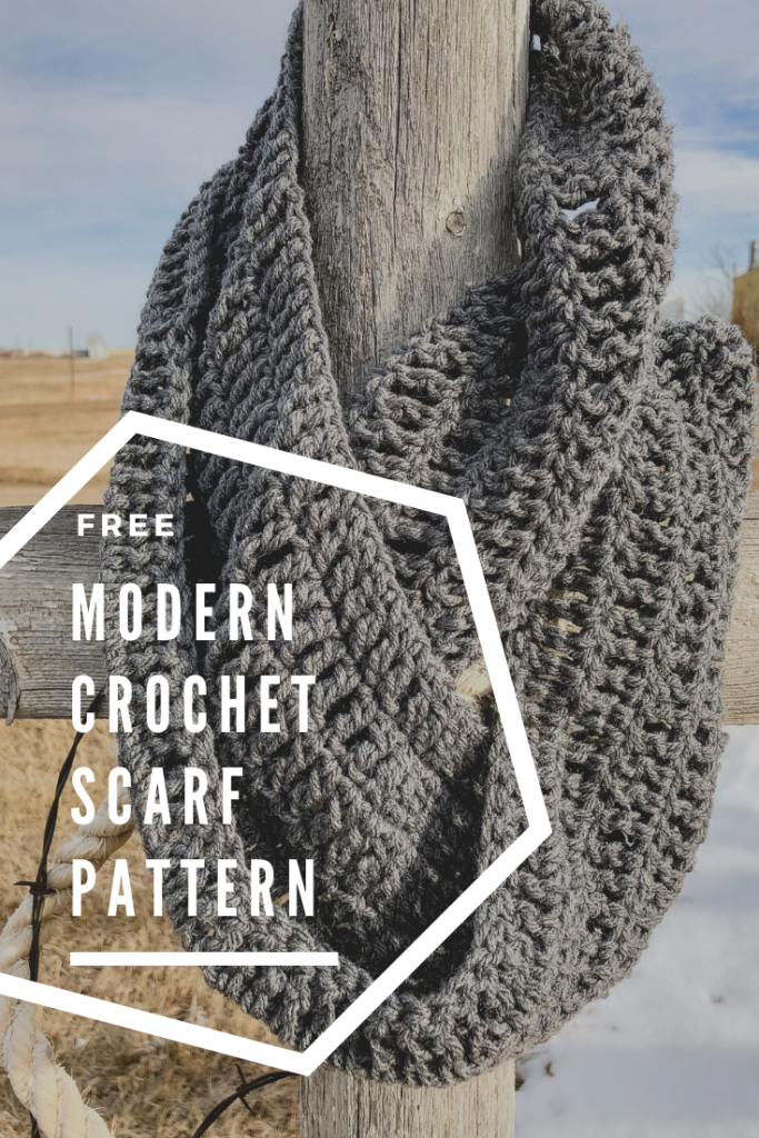 Free modern crochet scarf pattern