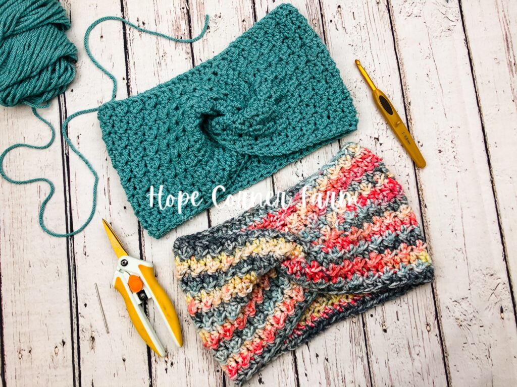 Textured Twist Crochet Headband