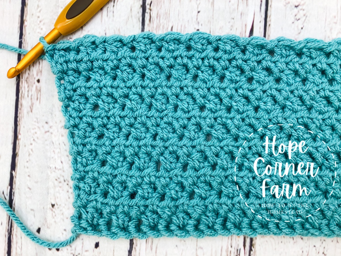 Textured Twist Crochet Headband Free Pattern - Hope Corner Farm