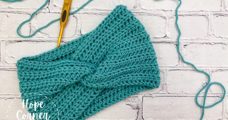 Twisted Lines Crochet Headband- Free Pattern
