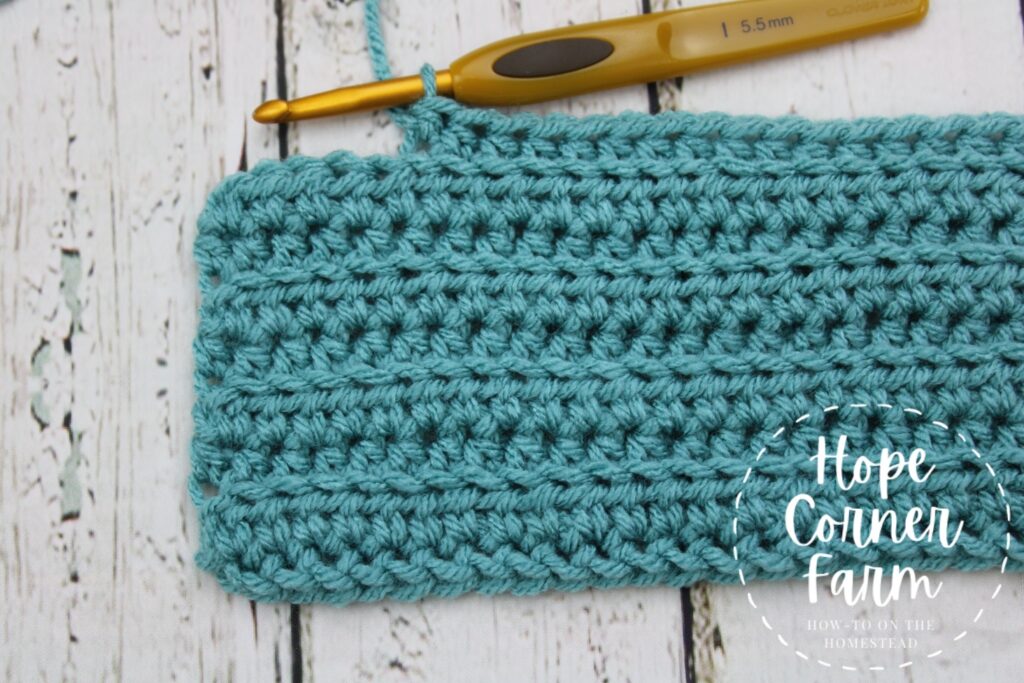 crochet twist ear warmer row 8