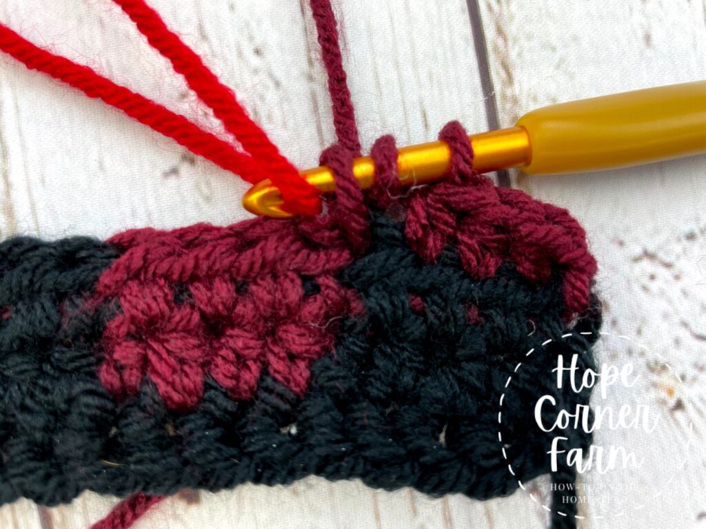crochet buffalo plaid twist headband