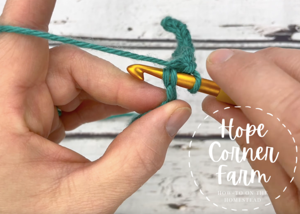 Single Crocheting into the chain stitch