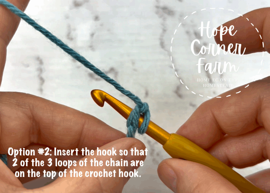 working and placing 2 part of the chain on top