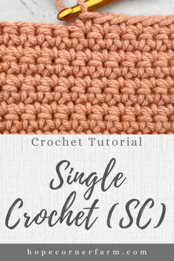 How to single crochet stitch crochet tutorial
