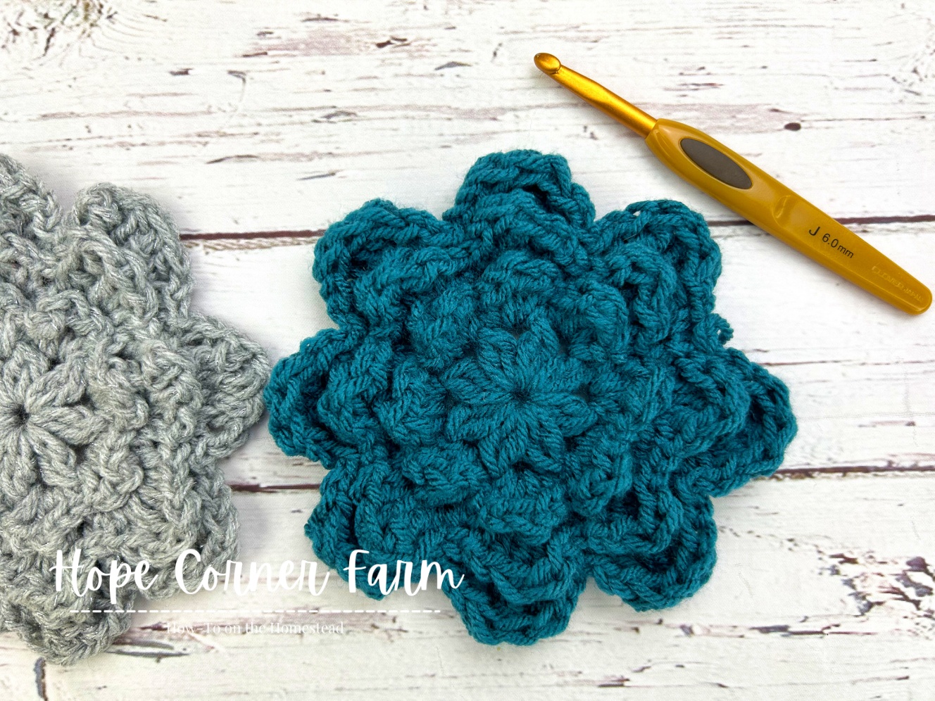 How to Crochet a Big Crochet Flower