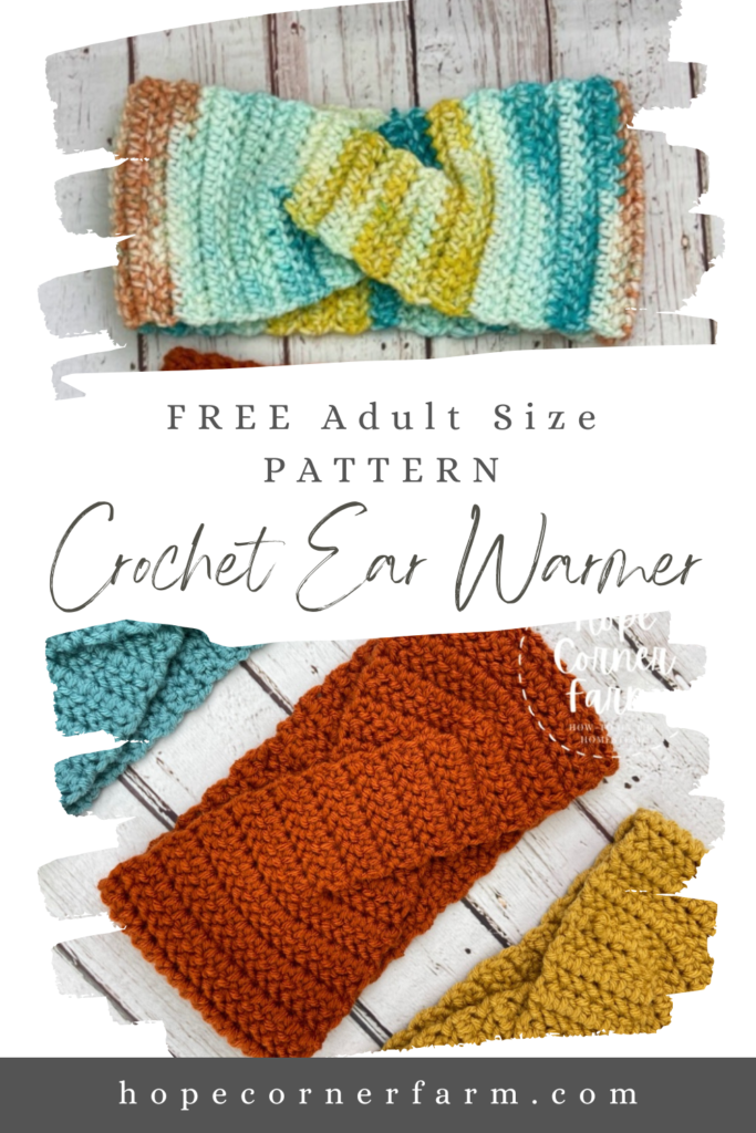 Free Adult Size Crochet Ear Warmer Pattern