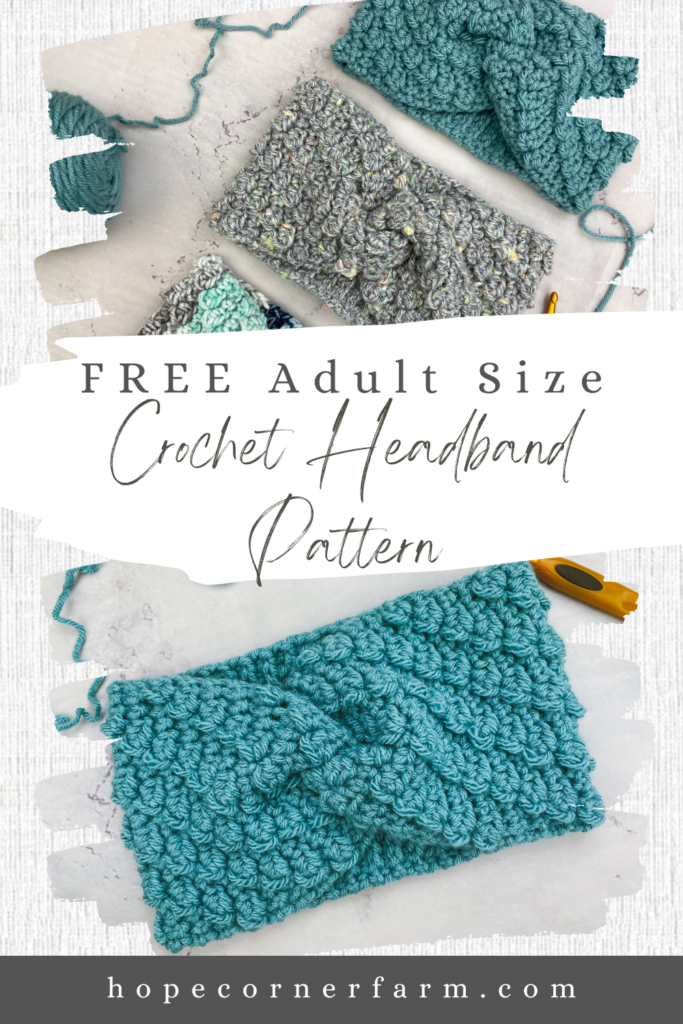 Free Adult Size Crochet Headband Pattern