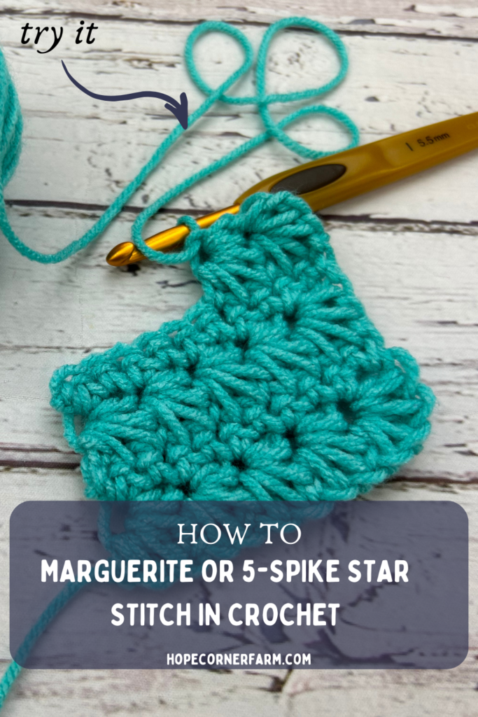 Marguerite Stitch in crochet