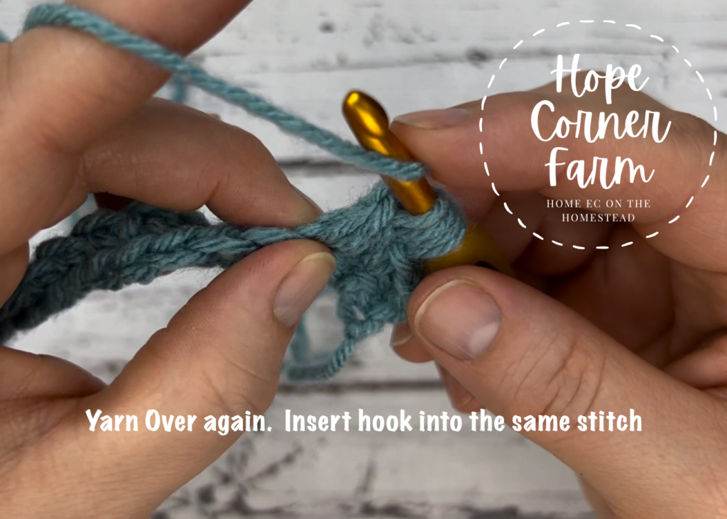 step 5 spot stitch in crochet