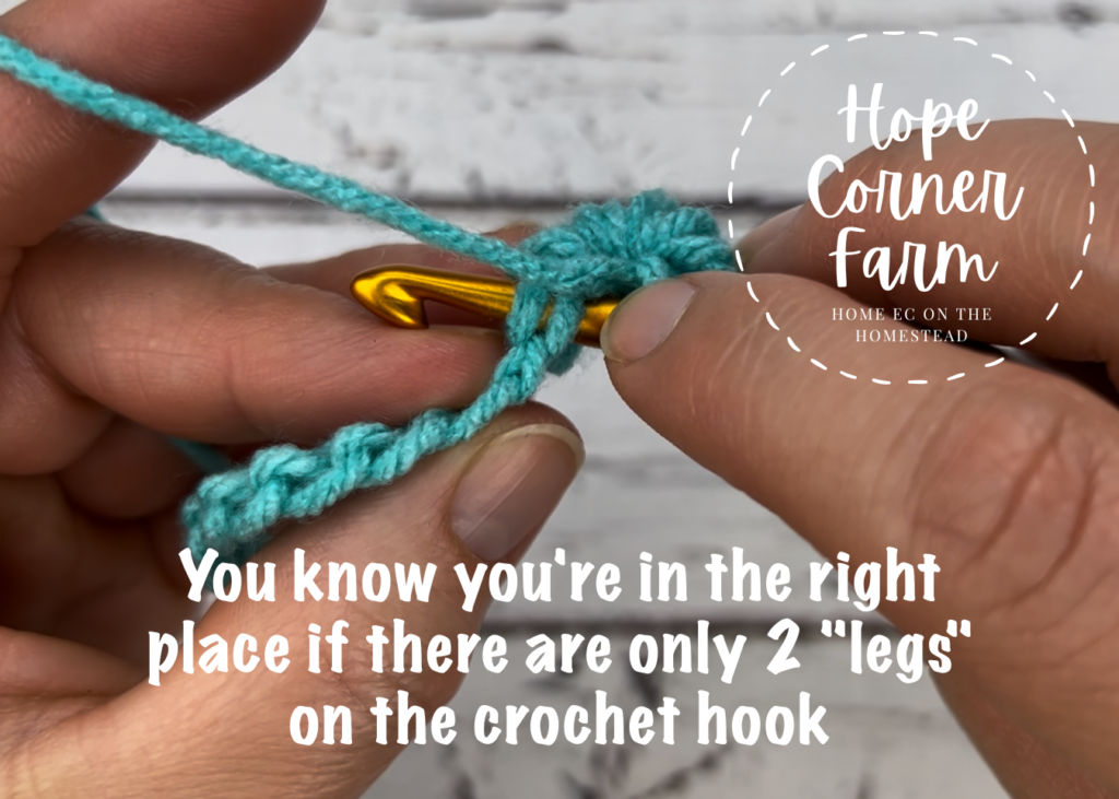 How to know if you are in the right place with the crochet hook