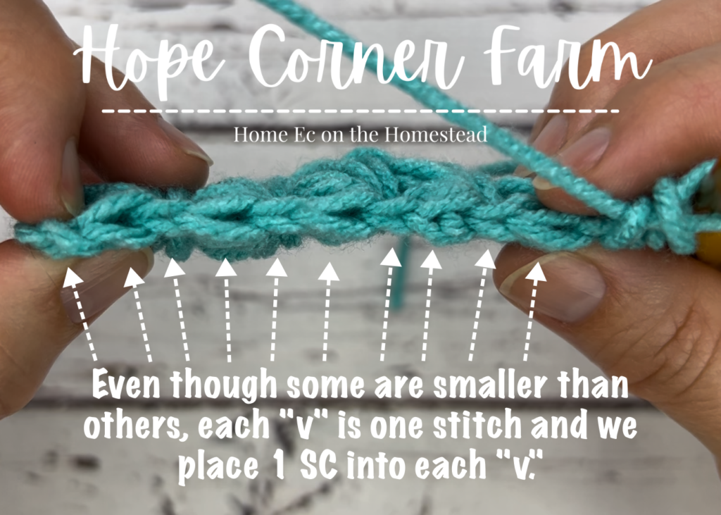 How to count the crochet stitch