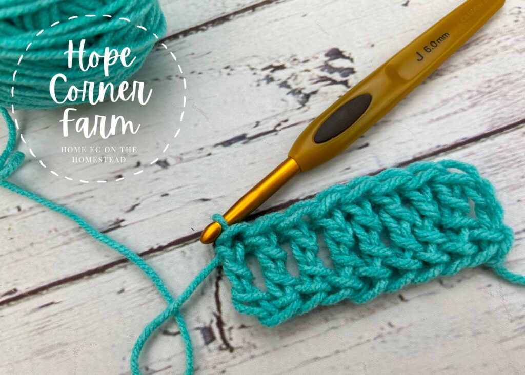 How to Foundation Treble Crochet stitch photo tutorial
