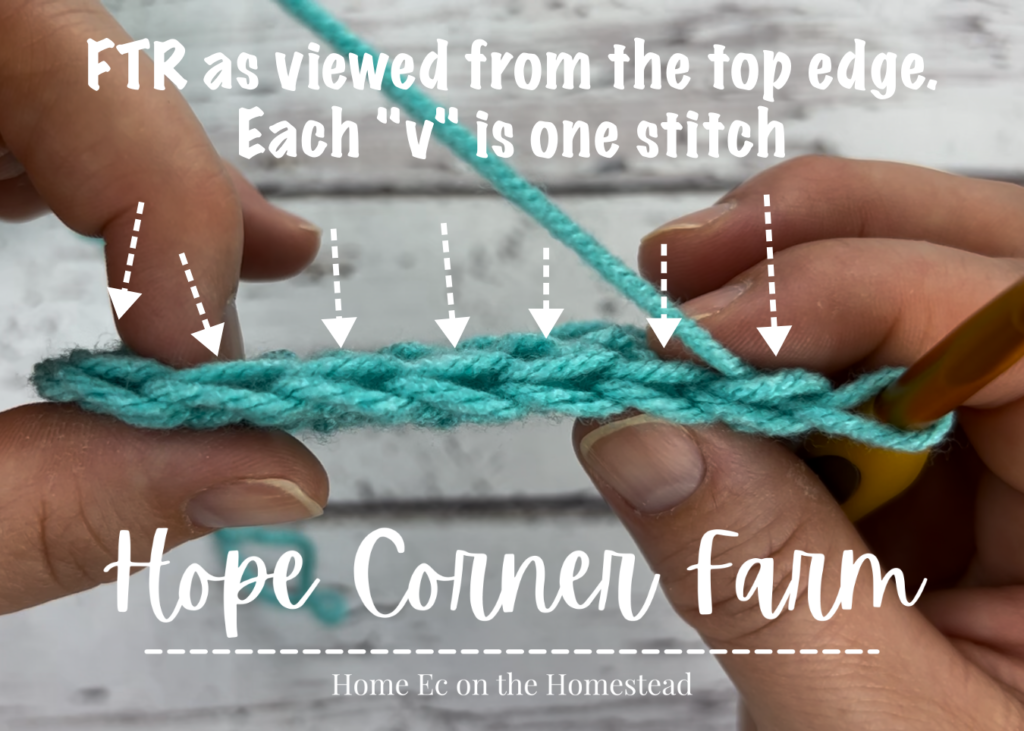 How to count foundation treble crochet stitches