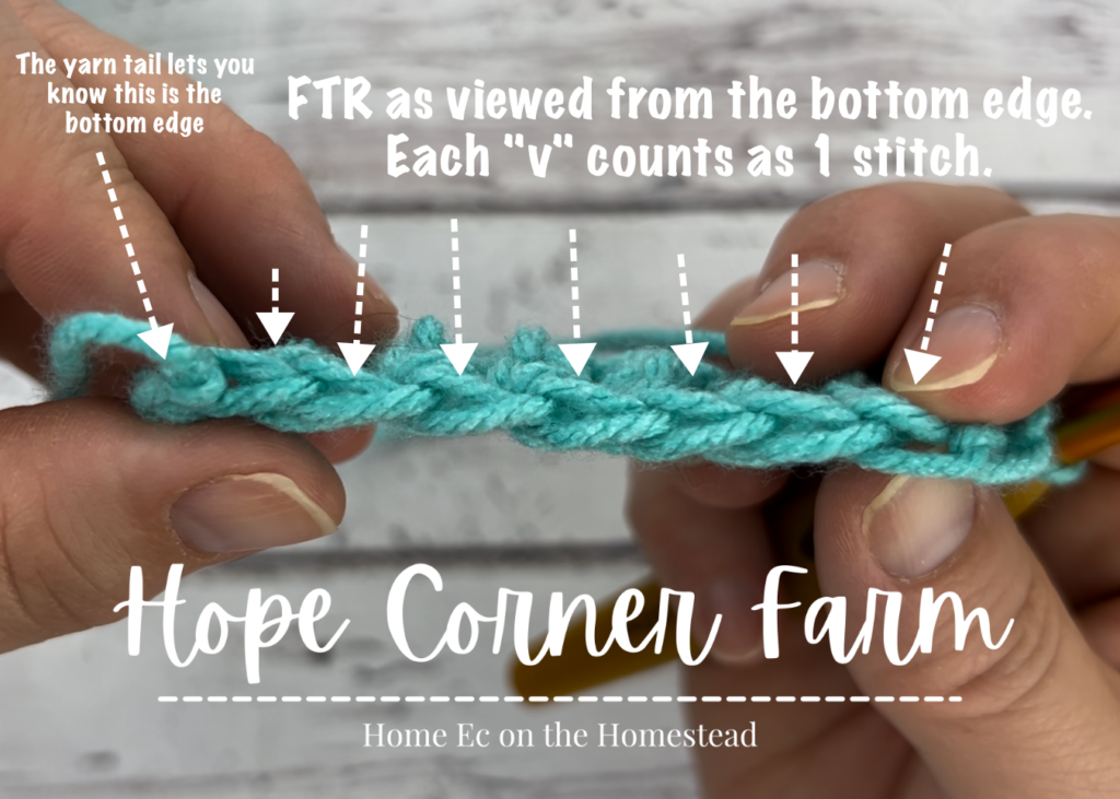 Another way to count Foundation Treble crochet stitches