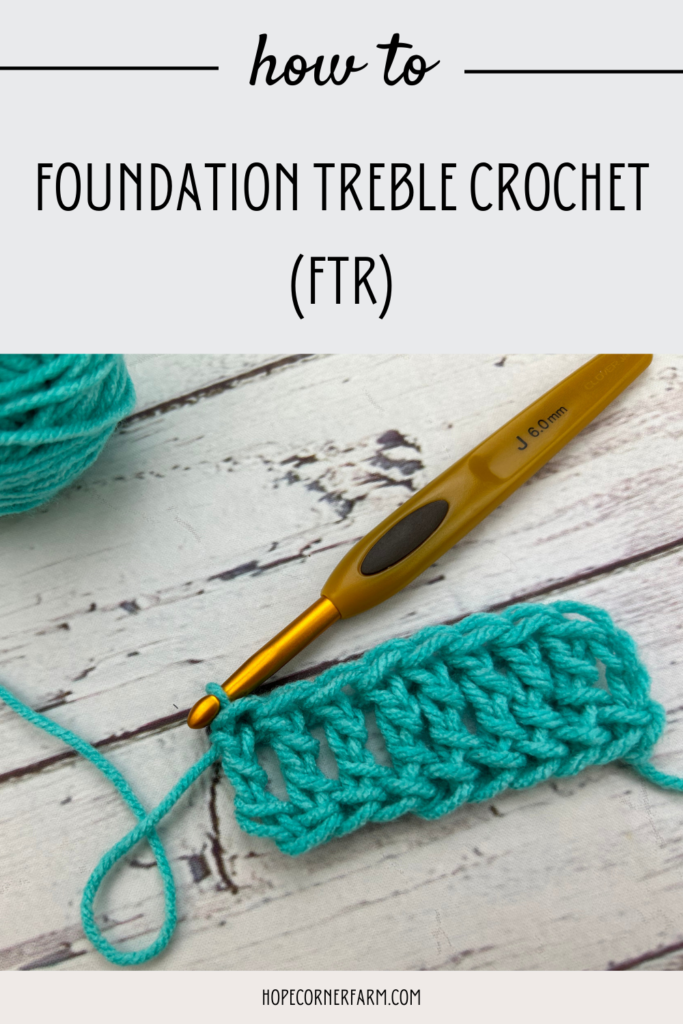 How to Foundation Treble Crochet stitch