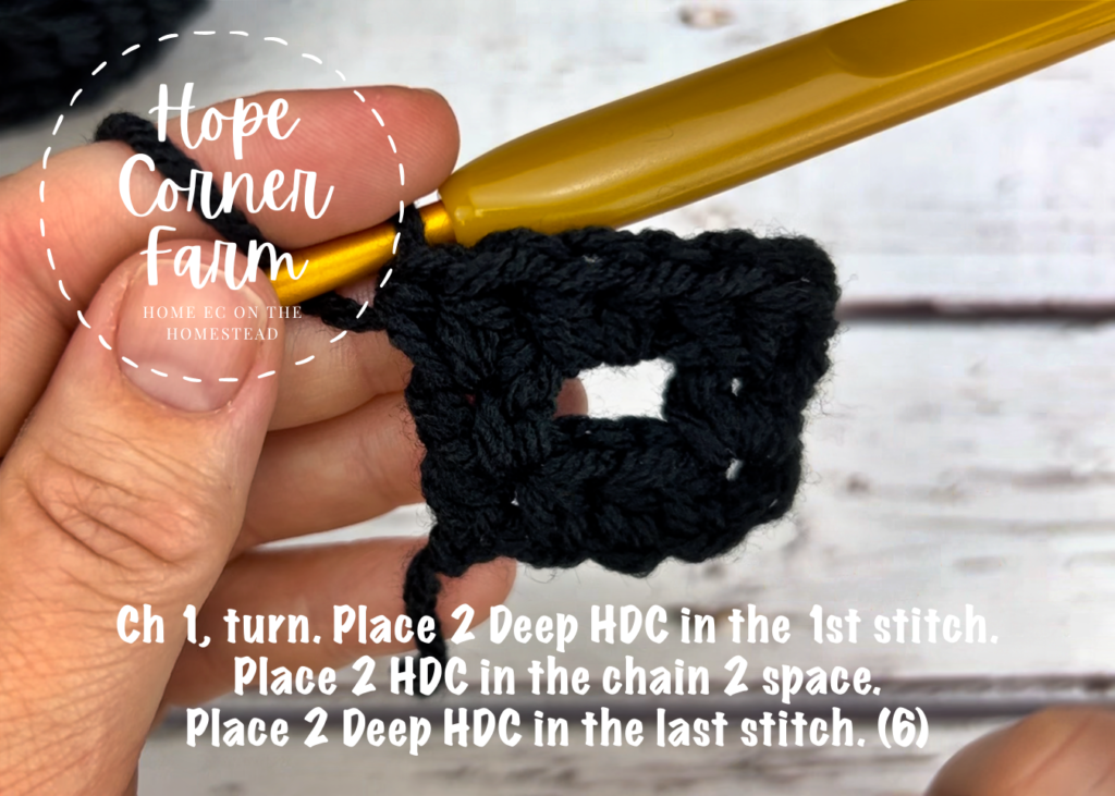 Row 3 Crochet Buffalo Plaid Flower Headband Tutorial