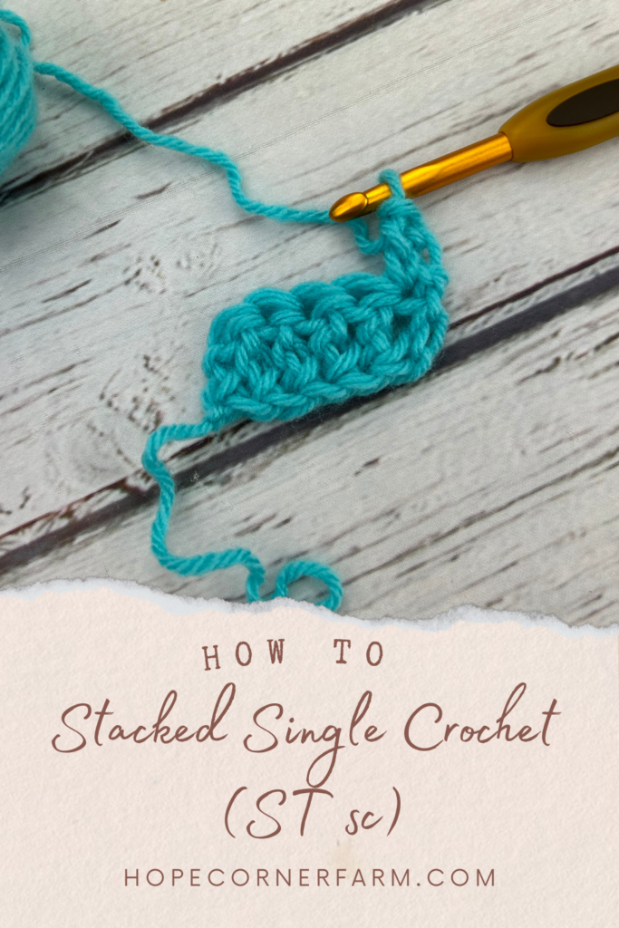 How to Stacked Single Crochet Stitch