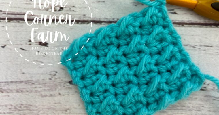 How to Even Moss Stitch in Crochet