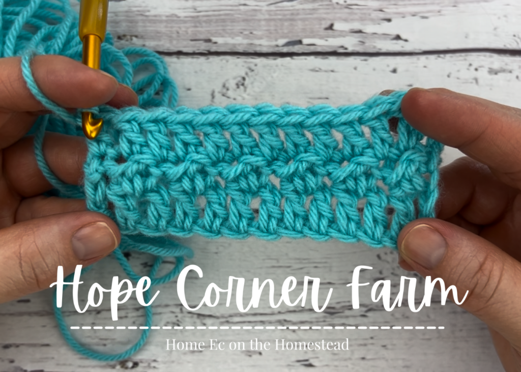 Row 3 how to floret stitch in crochet