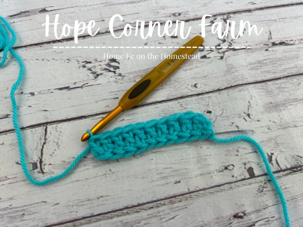 How to Foundation Double Crochet Stitch Hope Corner Farm