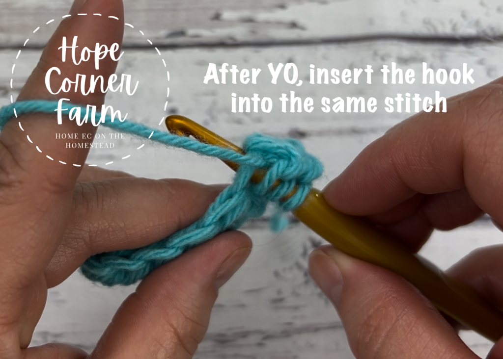 step 4 how to crochet the cluster stitch