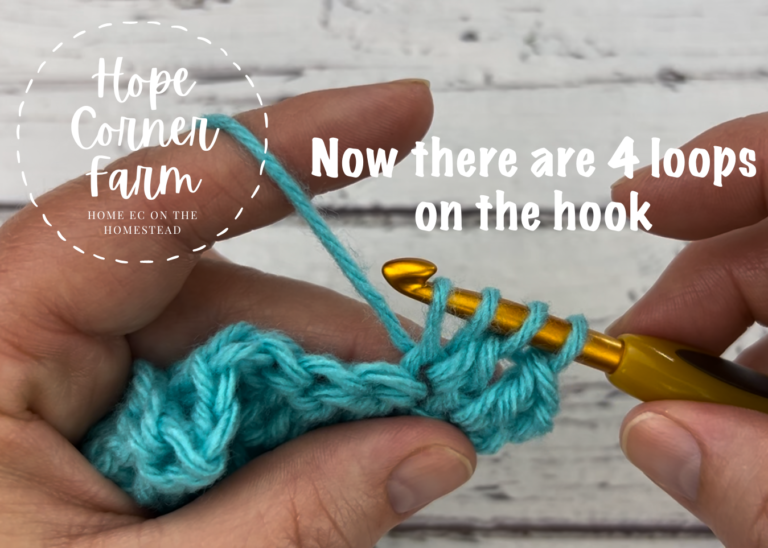 How to Double Crochet Two Together (DC2Tog) - Hope Corner Farm