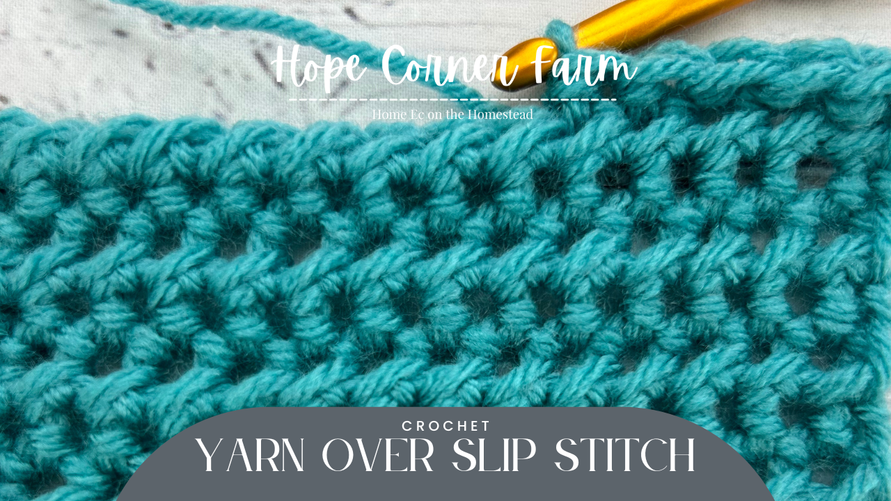 How to Yarn Over Slip Stitch in Crochet