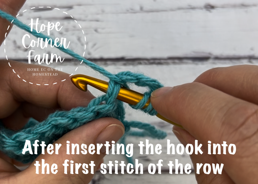 Step 2 Treble Crochet stitch