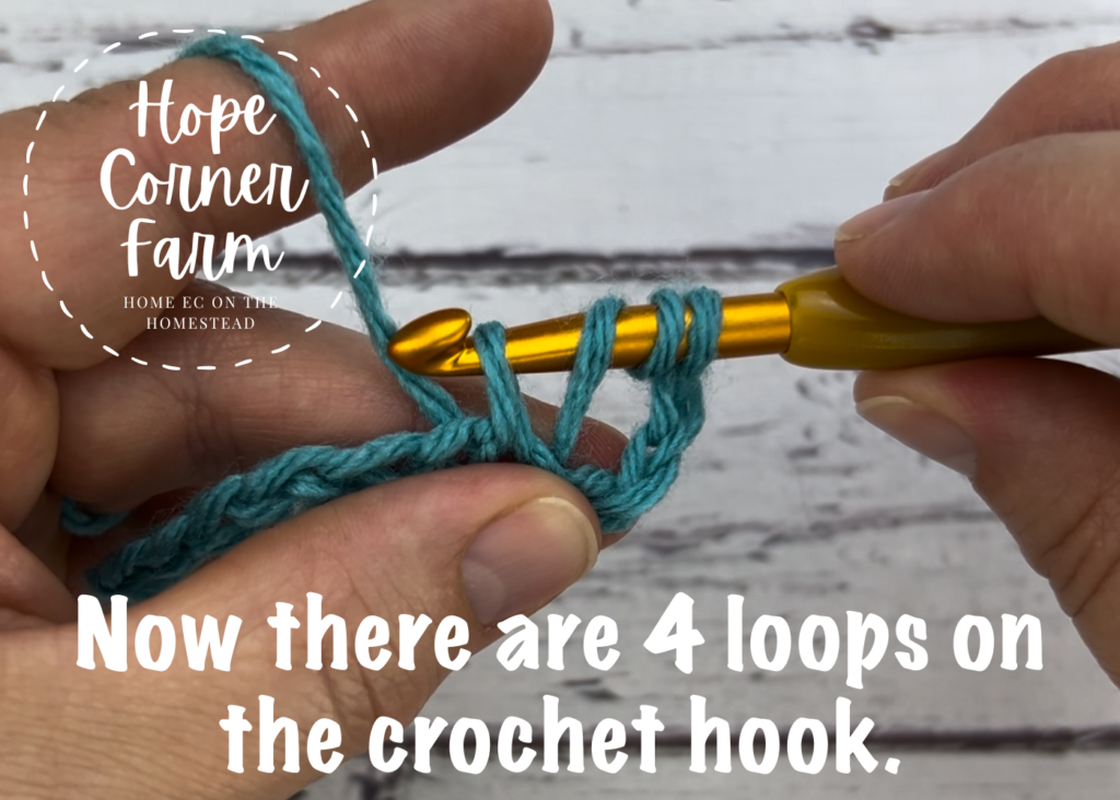 Step 3 triple crochet stitch