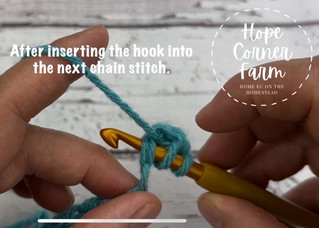 how to half double crochet stitch