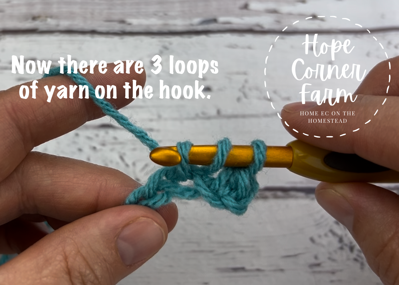 How to half double crochet