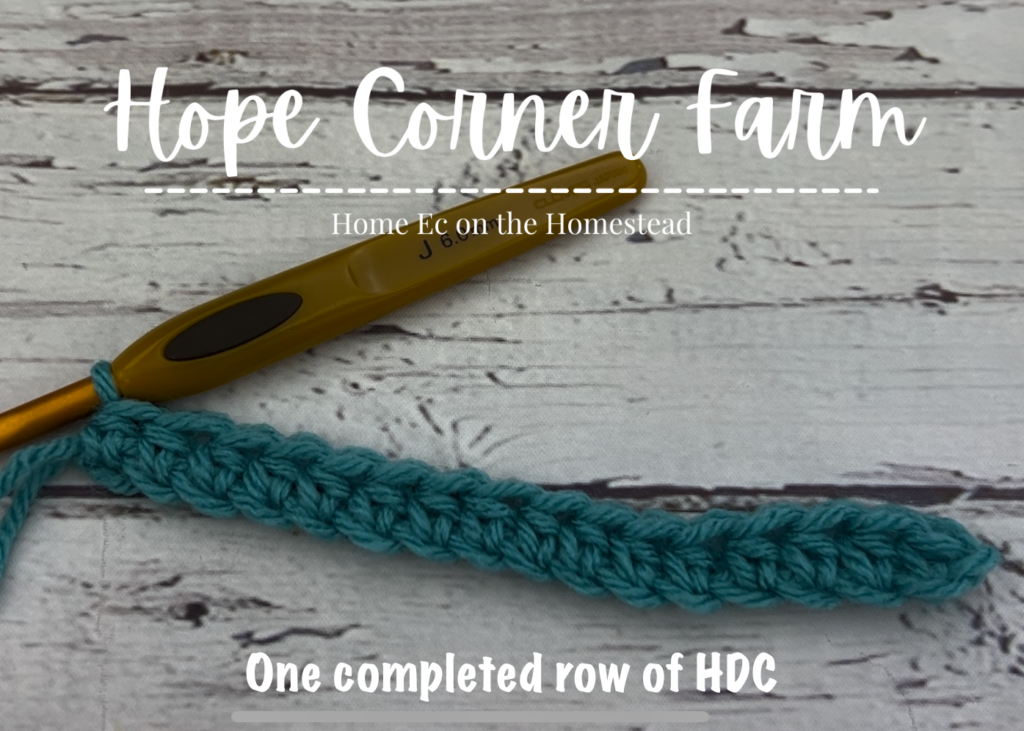 how to half double crochet stitch