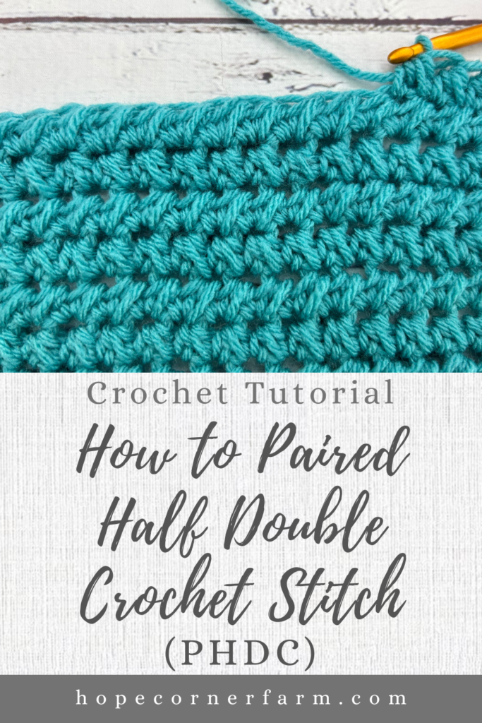 How to Paired Half Double Crochet Stitch