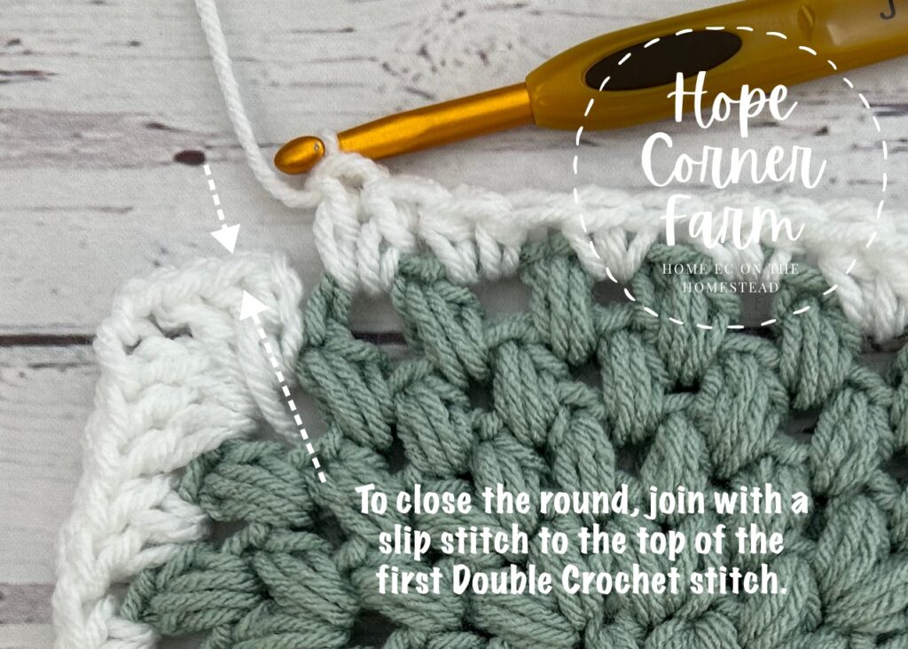 How to join the round of crochet