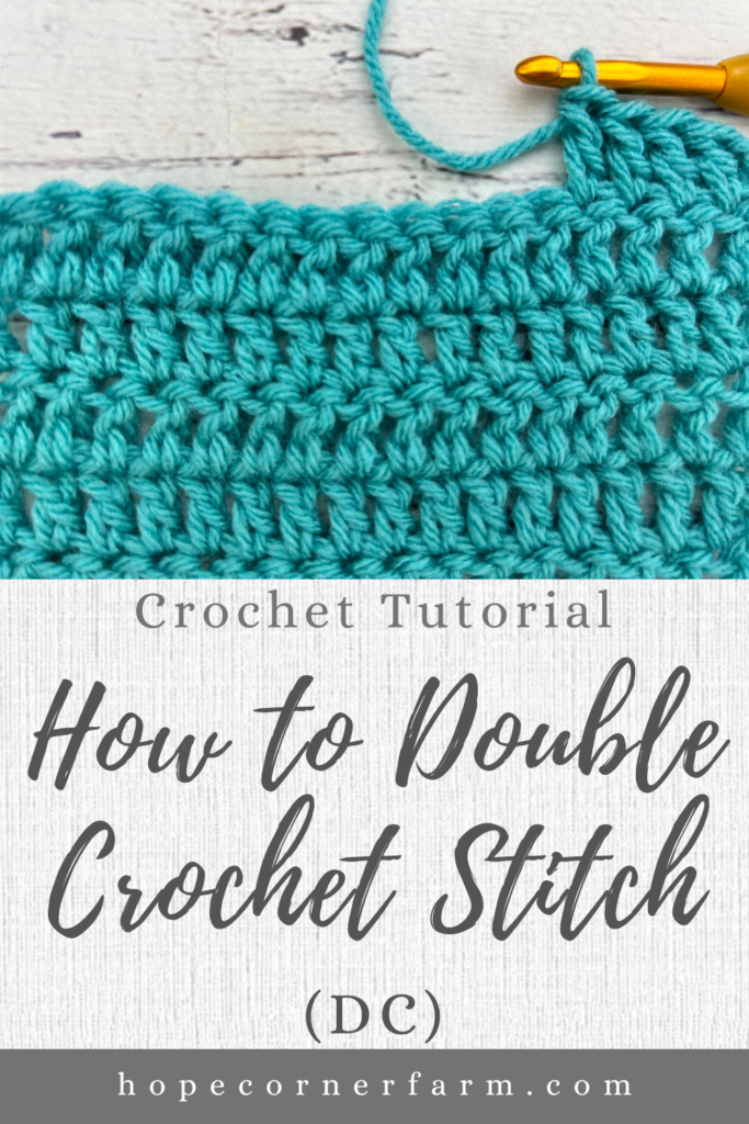 how to double crochet stitch crochet tutorial