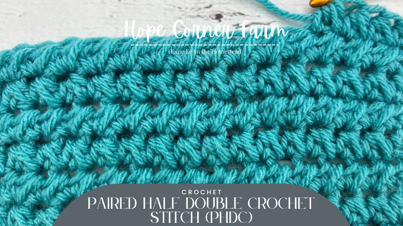 How to Paired Half Double Crochet Stitch