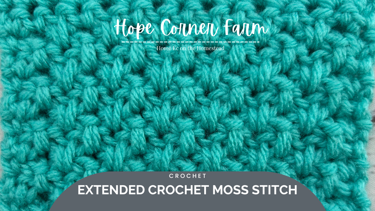 How to Extended Moss Stitch in Crochet